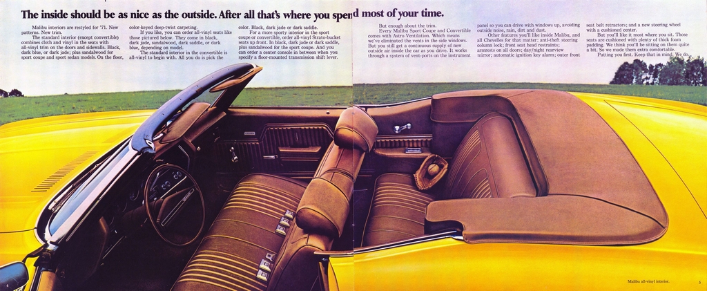 1971 Chev Chevelle Revised Brochure Page 7